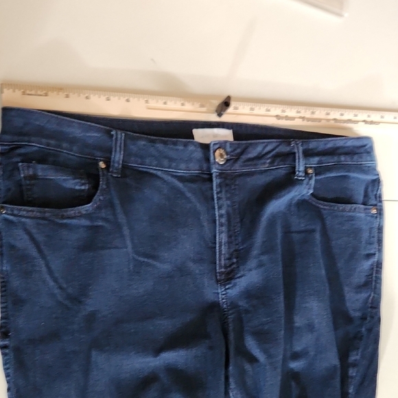 Lane Bryant Jeans Size 22 Mid Rise Skinny Denim Blue - Picture 5 of 8